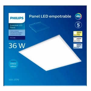 LUMINARIA PANEL LED 36W 6500K 100-277V IP20 PHILIPS